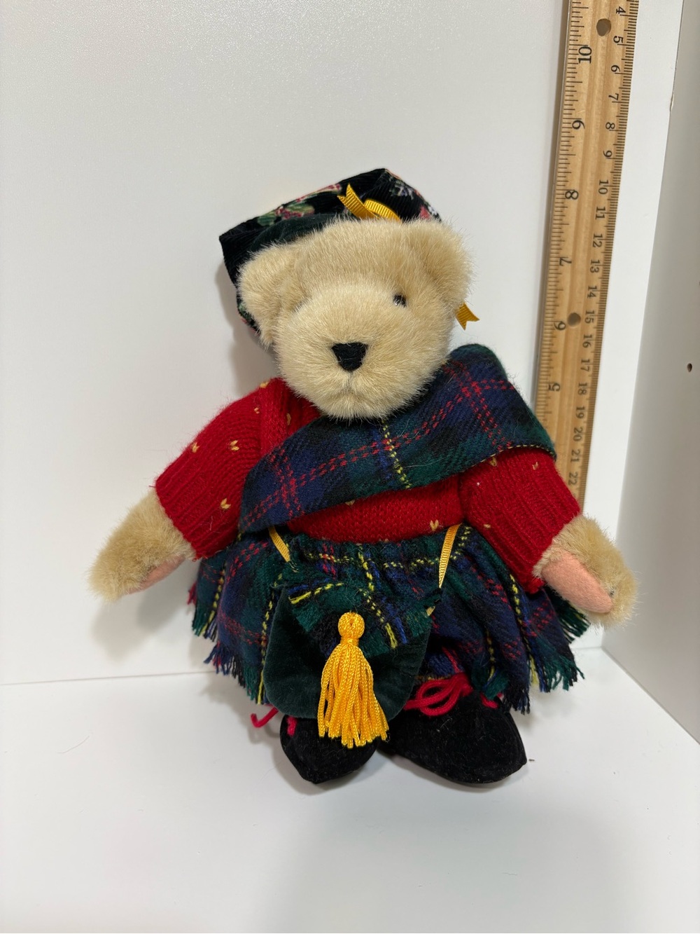 Vintage Muffy Vanderbear A Highland Fling in Tartan Outfit, early 1990’s